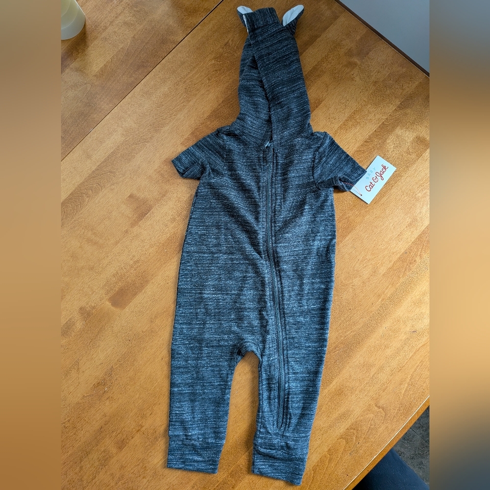 Cat & Jack Charcoal Gray Kids Footie